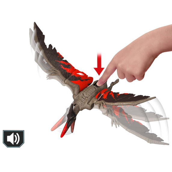 Figúrka Pteranodona so zvukovými efektmi JURASSIC WORLD Chaos Theory