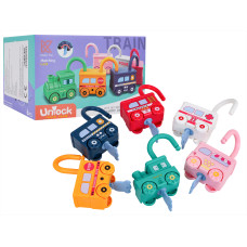 Sada vagónov s visacím zámkom 6 kusov UNLOCK TRAIN TEAM - 