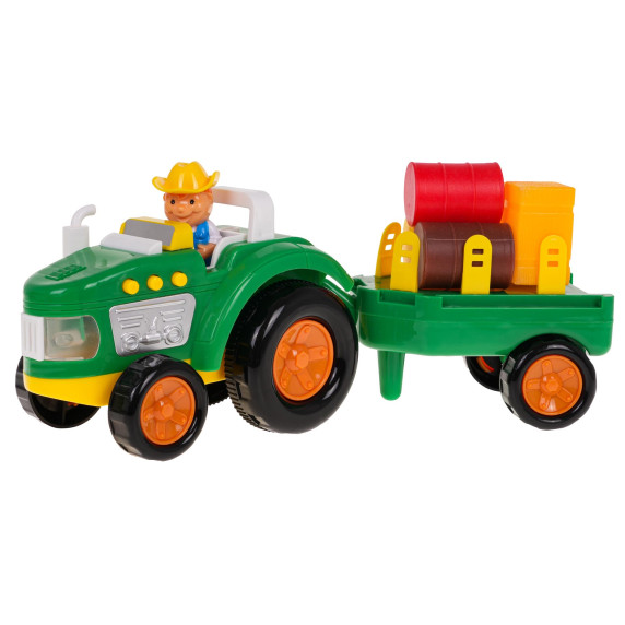 Tractor interactiv cu remorcă și accesorii - Inlea4Fun FARM SET