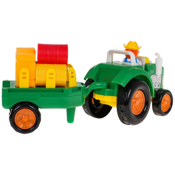 Tractor interactiv cu remorcă și accesorii - Inlea4Fun FARM SET