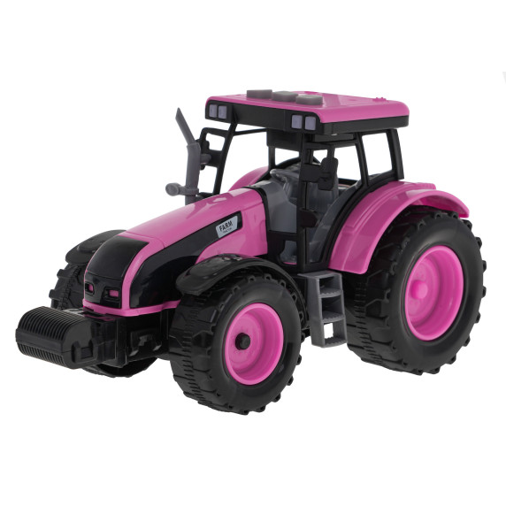 Interaktív játék traktor Inlea4Fun FARM TRUCK SET - Rózsaszín