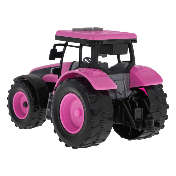Interaktív játék traktor Inlea4Fun FARM TRUCK SET - Rózsaszín