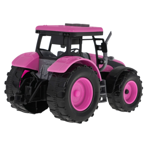 Interaktív játék traktor Inlea4Fun FARM TRUCK SET - Rózsaszín