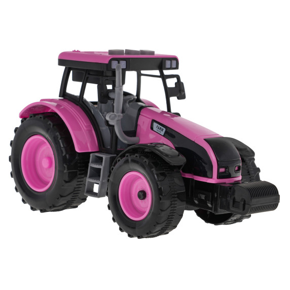 Interaktív játék traktor Inlea4Fun FARM TRUCK SET - Rózsaszín