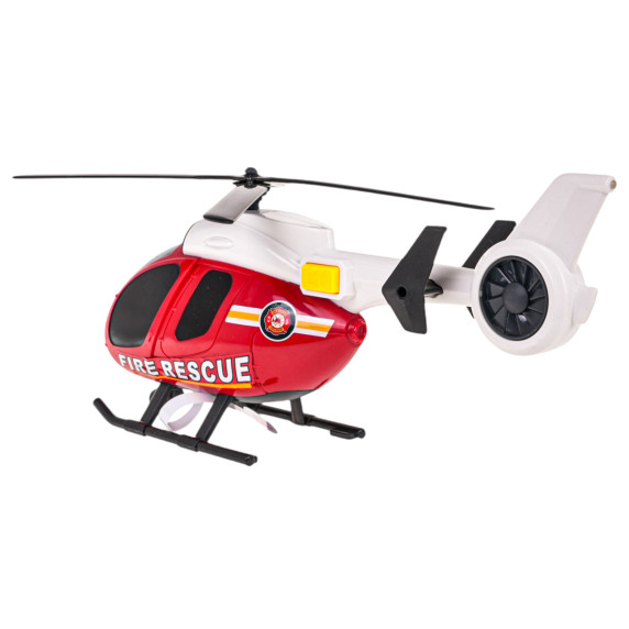  Set mașină cu elicopter - Inlea4Fun CITY FIRE -pompieri