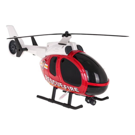  Set mașină cu elicopter - Inlea4Fun CITY FIRE -pompieri