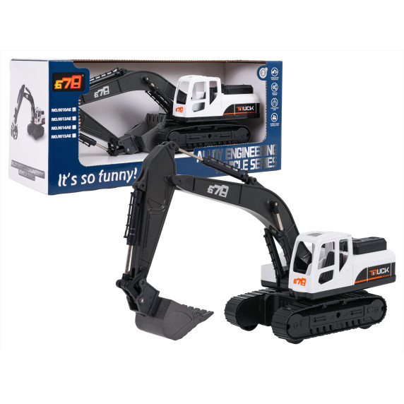 Excavator metalic alb – ENGINEERING VEHICLE SERIES