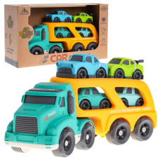 Odťahovka so zvukovými a svetelnými efektmi Inlea4Fun CAR BIOPLASTIC - žltá - 
