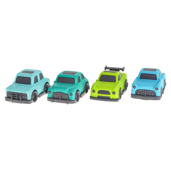Vontatókocsi hang- és fényeffektusokkal Inlea4Fun CAR BIOPLASTIC - sárga