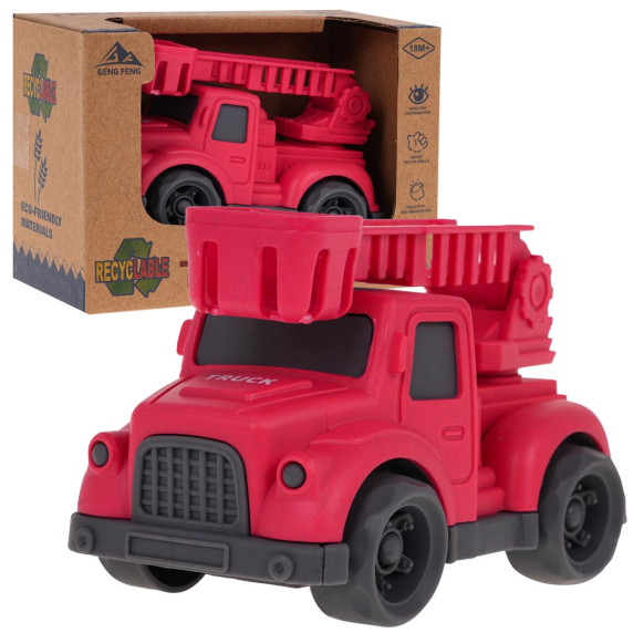 Mașina de pompieri bioplastic - Inlea4Fun TRUCK