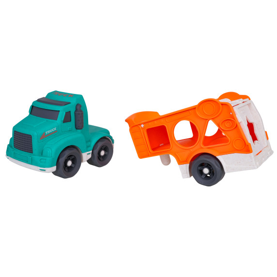 Emelőautó kisautókkal és formabedobóval BIOPLASTIC Truck