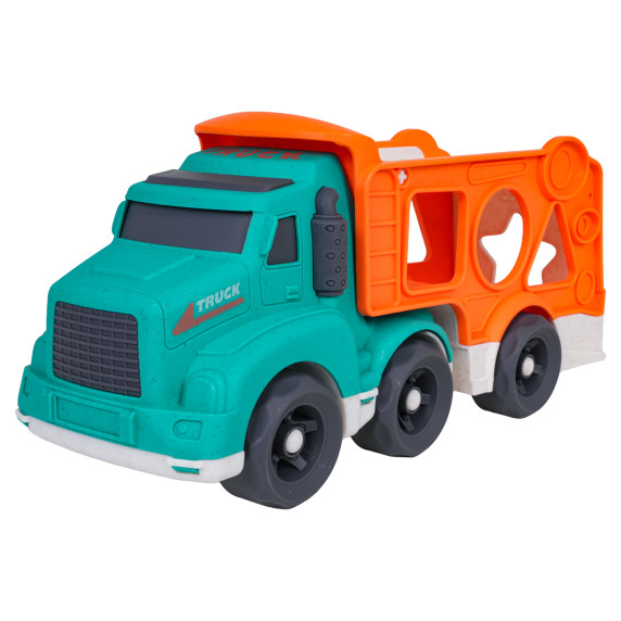 Emelőautó kisautókkal és formabedobóval BIOPLASTIC Truck