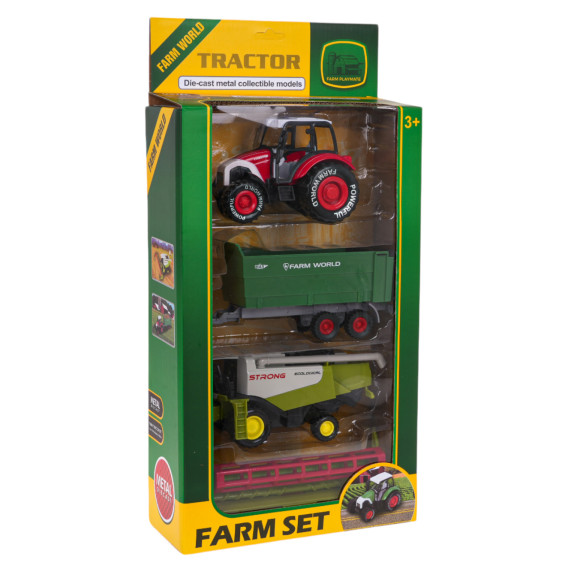 Set vehicule agricole - Inlea4Fun FARM SET - tractor si mașină de recoltat