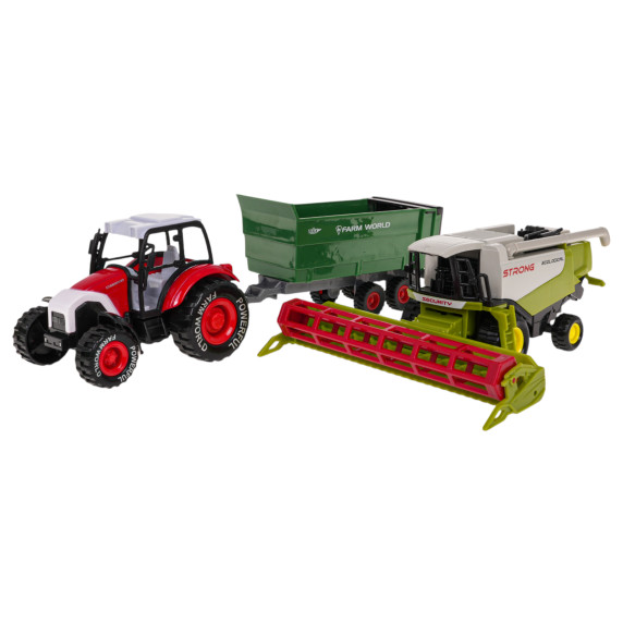 Set vehicule agricole - Inlea4Fun FARM SET - tractor si mașină de recoltat