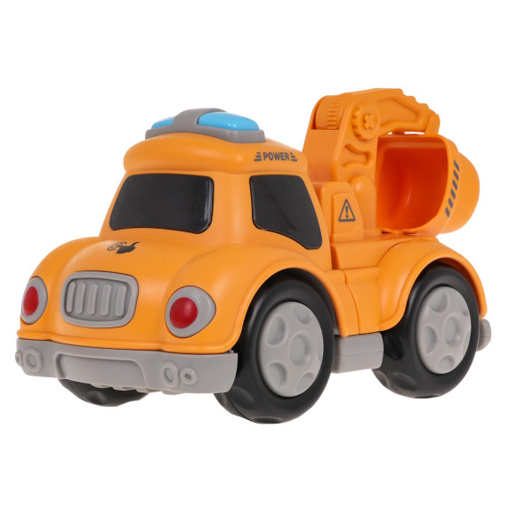 Mașină de construcție interactivă cu magneți - Inlea4Fun TOUCH TOYS - excavator