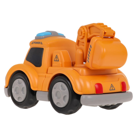 Mașină de construcție interactivă cu magneți - Inlea4Fun TOUCH TOYS - excavator