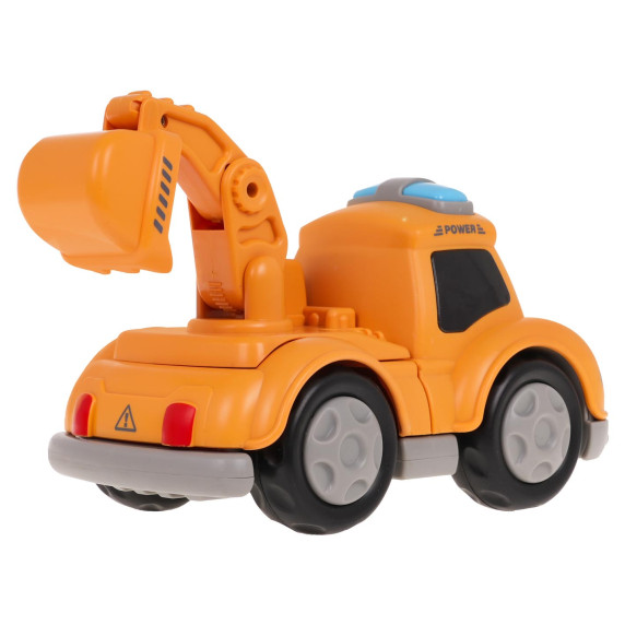 Mașină de construcție interactivă cu magneți - Inlea4Fun TOUCH TOYS - excavator