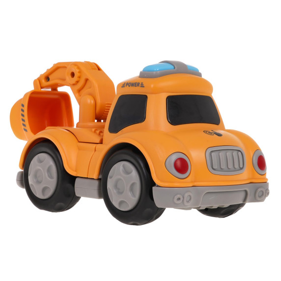 Mașină de construcție interactivă cu magneți - Inlea4Fun TOUCH TOYS - excavator