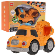 Mașină de construcție interactivă cu magneți - Inlea4Fun TOUCH TOYS - excavator - 