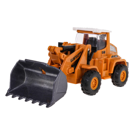 Set interactiv de vehicule de construcții cu camion de tractare - GLW TRAILER