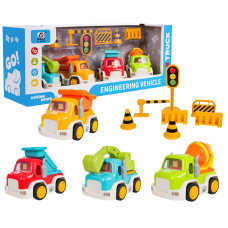 Set interactiv de vehicule de construcție cu accesorii – ENGINEERING VEHICLE - 