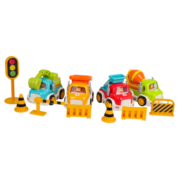 Set interactiv de vehicule de construcție cu accesorii – ENGINEERING VEHICLE