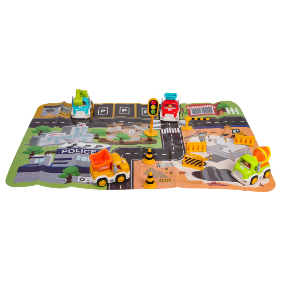 Set interactiv de vehicule de construcție cu accesorii – ENGINEERING VEHICLE