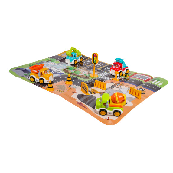 Set interactiv de vehicule de construcție cu accesorii – ENGINEERING VEHICLE