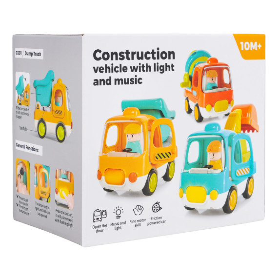 Mașinuță de pompieri interactivă - CONSTRUCTION VEHICLE