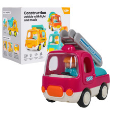 Mașinuță de pompieri interactivă - CONSTRUCTION VEHICLE - 