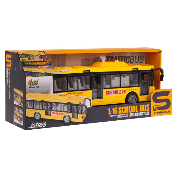 Interaktívny školský autobus 1:16 SCHOOL BUS - žltý
