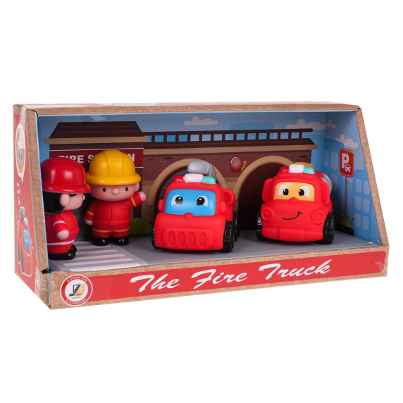 Set de pompieri cu vehicule - Inlea4Fun THE FIRE TRUCK