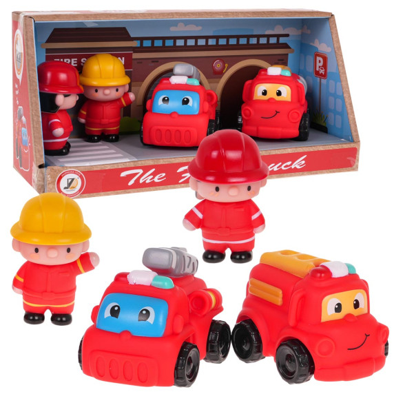 Set de pompieri cu vehicule - Inlea4Fun THE FIRE TRUCK