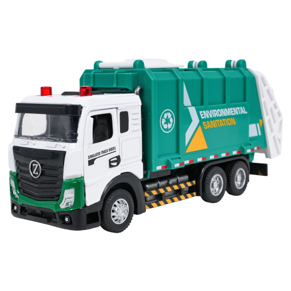 Interaktívne kovové smetiarske auto SANITATION TRUCK