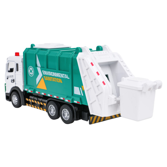 Interaktívne kovové smetiarske auto SANITATION TRUCK