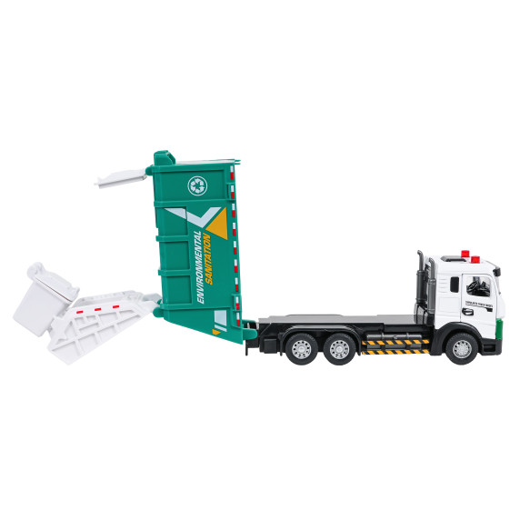 Interaktívne kovové smetiarske auto SANITATION TRUCK