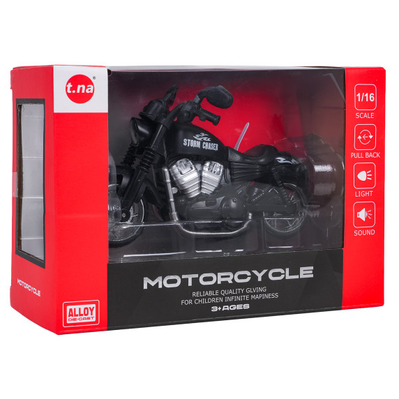 Motocicletă cu funcții de lumini și sunet - negru