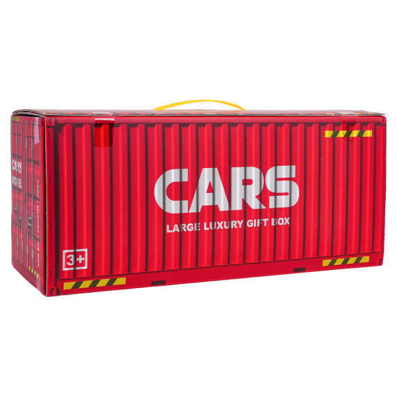 Járműkészlet konténer alakú garázsban 48 darabos CARS