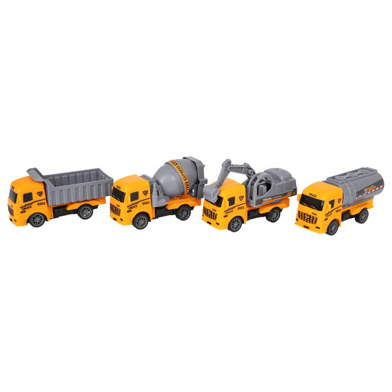 Set vehicule de construcții 4 piese - CONSTRUCTION