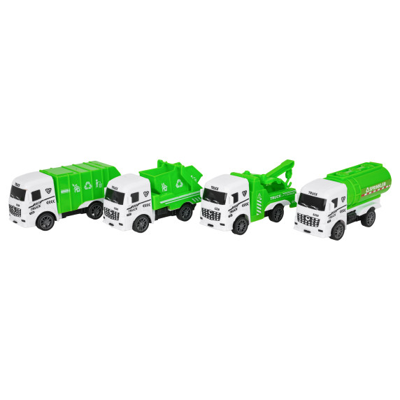Set de vehicule pentru servicii de salubritate urbană – 4 piese URBAN SANITATION