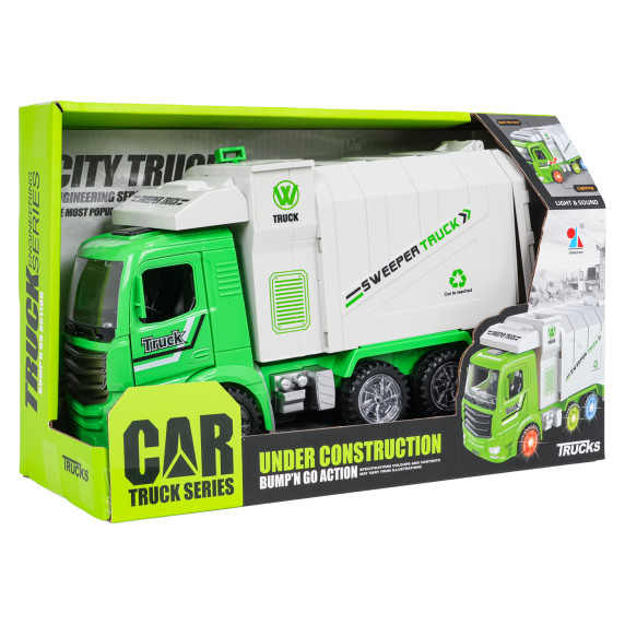 Camion interactiv de salubritate – CAR TRUCK SERIES (verde)