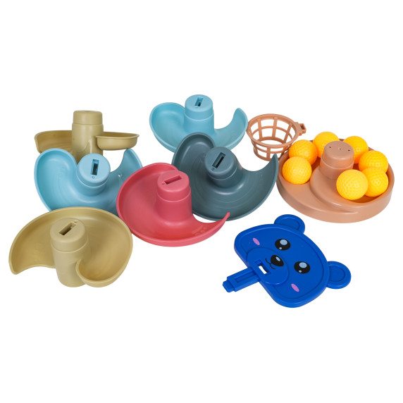 Pistă cu bile – 16 piese – Inlea4fun SLIDEWAY BALL