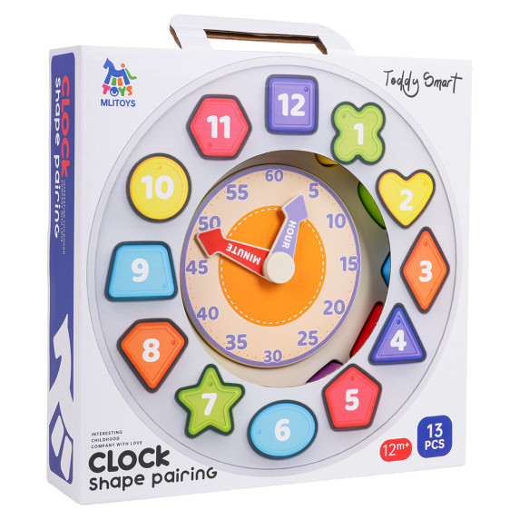 Ceas educativ cu forme – CLOCK SHAPE PAIRING