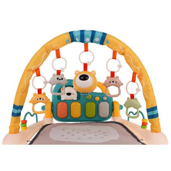 Covoraș inactiv pentru copii cu pian - Inlea4Fun BABY PEDAL PIANO GYM