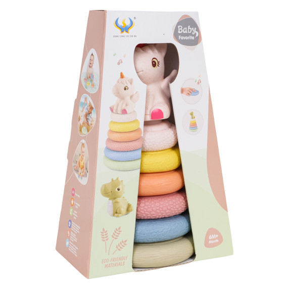 ECO Senzorická pyramída Jednorožec BABY FAVORITE