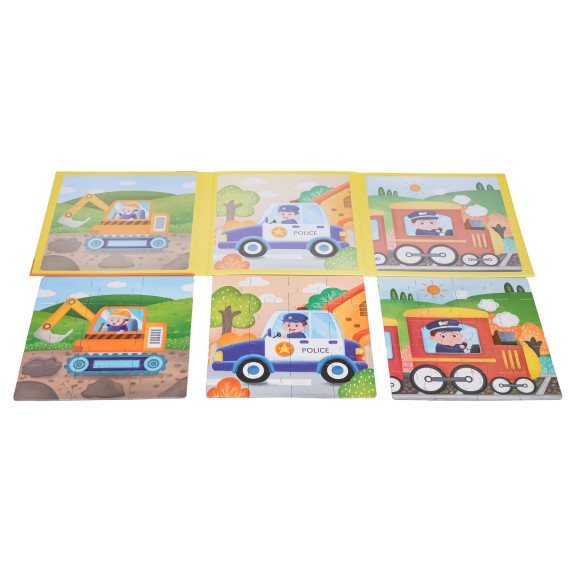 Carte puzzle magnetică 3 în 1 – 48 piese