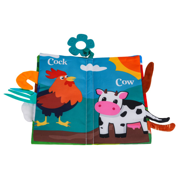 Sada mäkkých senzorických kníh pre najmenších 3 kusy BABY CLOTH BOOK