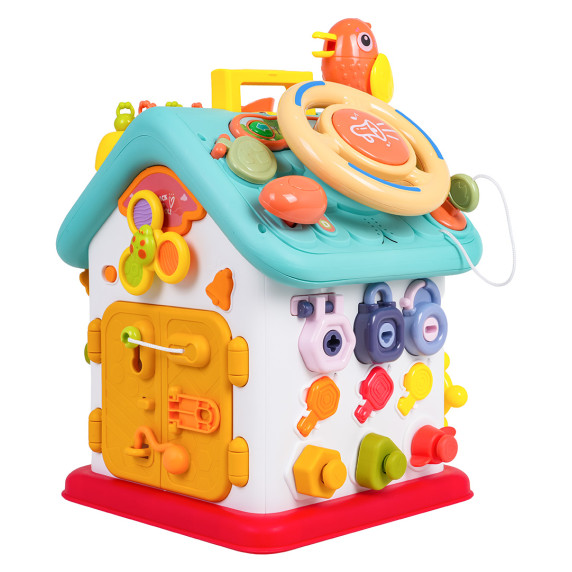 Căsuța interactivă multifuncțională - PUZZLE BUSY HOUSE