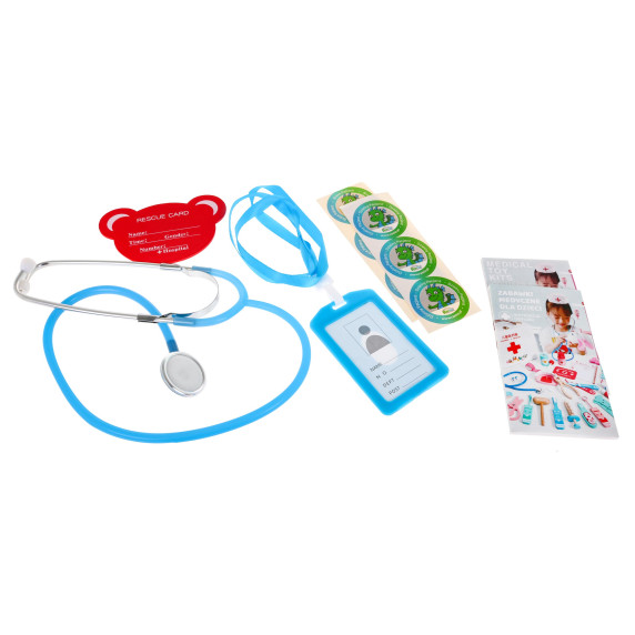 Fa orvosi játékkészlet Inlea4Fun KIDS MEDICAL KIT