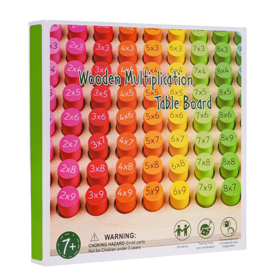 Tabla de înmulțire din lemn – WOODEN MULTIPLICATION TABLE BOARD